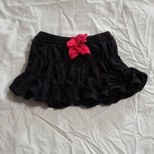 Disney black ruffled skirt, 2T